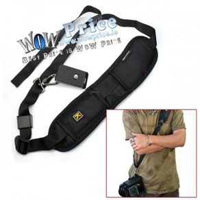 Camera Anti Slip Black Single Shoulder Sling Belt Strap