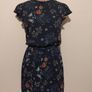 Navy Blue Floral Pocket Dress Image 2