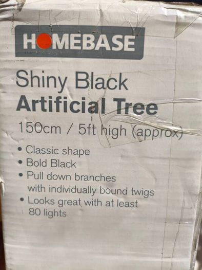 5ft Black Artificial Christmas Tree
