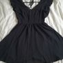SHEIN Black Open Back Dress UK Size 8 Image 9