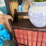 Antique Fitted Oak Bookcase & Books Image 3