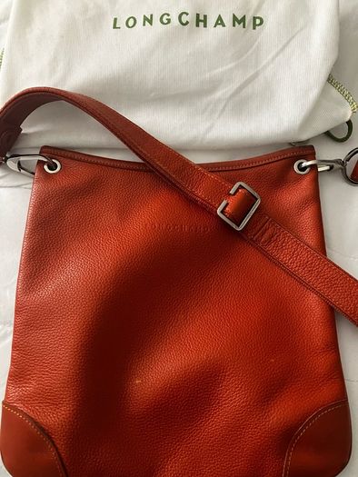 LONGCHAMP Orange Leather Bag for sale.  Collection only from Naas Co Kildare