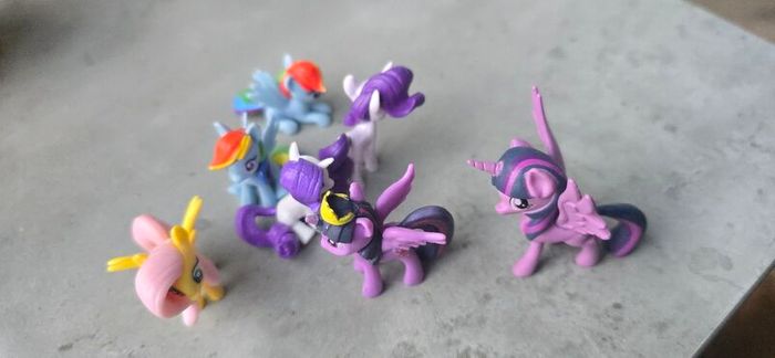 7 x HTF Tiny Mini Figures 1.5inch MLP G4 My Little Pony