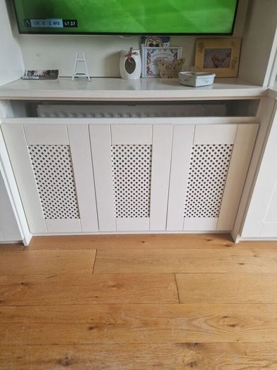Cream Built in Wall TV Unit