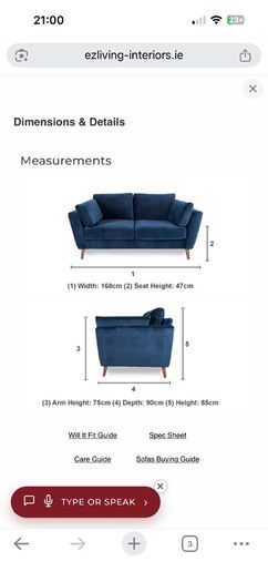 navy sofa