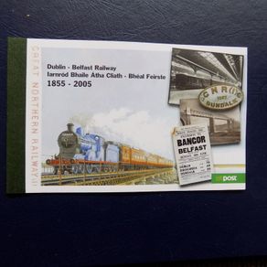 Ireland 2005.Dublin-Belfast Railway.Complete Four panes Stamp Booklet.MNH.