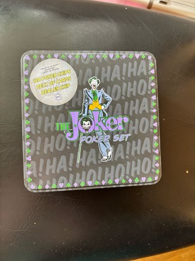 The Joker Poker Set, licensed DC Comics