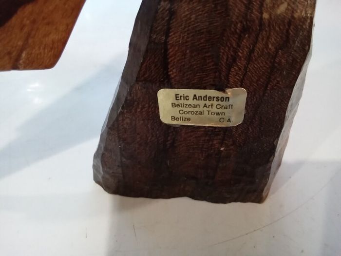 vintage Eric Anderson wood carving