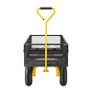 Steel Garden Cart 900lb Capacity Heavy Duty Yard Wagon Cart 10in Tires Image 5