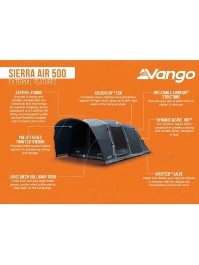 Vango Sierra Air Beam 500XL 2026 Model - Price Match