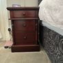 Mahogany bedside lockers Image 2