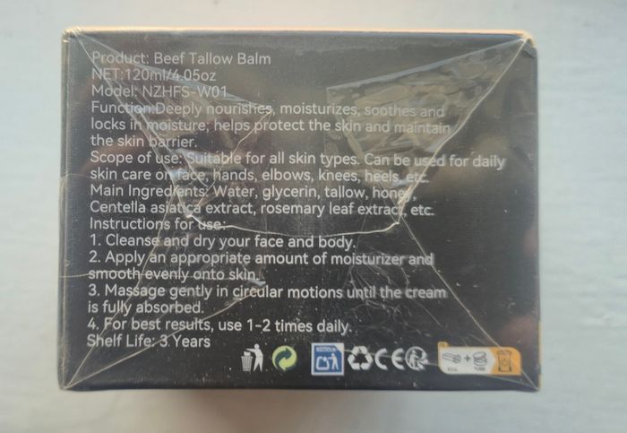 Grass-Fed Beef Tallow Balm 120ml