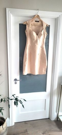Marios Schwab contemporary natural bodycon Sz S (Fit 8-10UK) - Rrp 495 (New)