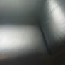 2seater black leather sofa Image 3