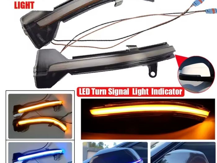 2pcs LED Dynamic Turn Signal Blinker Side Rear-View Mirror Indicator Light For BMW 567 Series F10 F11 F07 F06 F12 F13 F01 F02