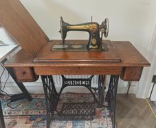 Vintage Singer Cast Iron Sewing Table