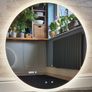 LED Bathroom Mirror Demister Defogger Clock Touch Image 2