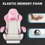 Gaming Chair, Ergonomic Computer Chairs with Footrest, Comfy Office Chair with Headrest, Massage Gaming Chair for Adult, Height Adjustable Pc Chair, 360 Swivel Image 6