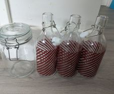 Free mason jar and glass bottles