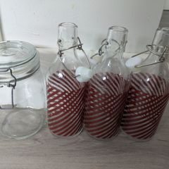 Free mason jar and glass bottles