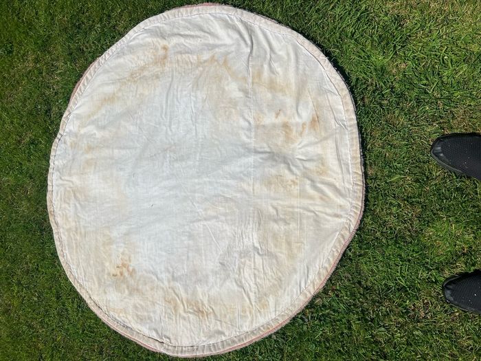 Old Round Chinese Aubusson Rug 117cm