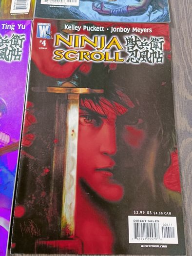 Ninja Scroll Comic Book Lot 11 Issues DC Wild Storm