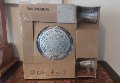 IKEA Magnesium Flexible Track Lighting Kit in Stainless Steel with Five Lights and Five Bulbs, Brand New Sealed In Box, From 2002