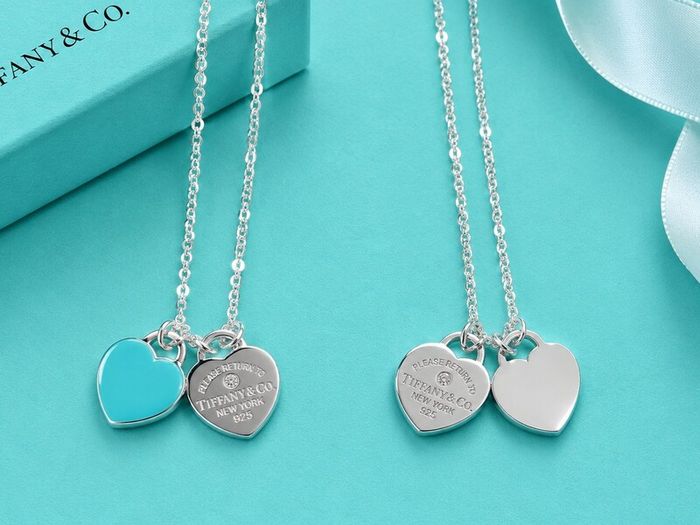 Double heart necklace