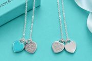 Double heart necklace