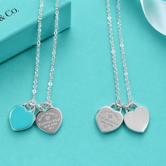 Double heart necklace