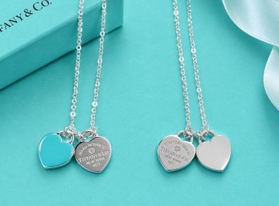 Double heart necklace