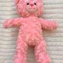 Build a Bear Pink Heart Nose Plush Valentines Day approx. 42 cm. Used Please see photos Image 2