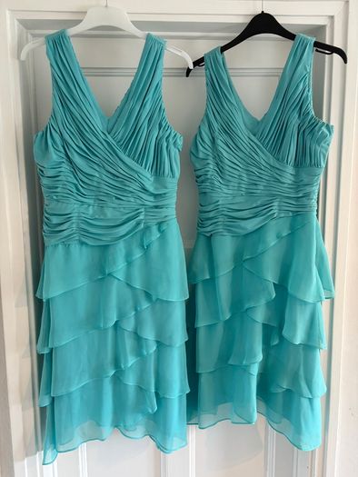 Aqua Blue Short Dresses