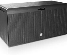 _Storage Box Rato Plus Wheels Handles 100 kg Load Capacity Smart Click System Chest Garden Box Cushion Box Anthracite