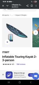 2 person Kayak plus accesories