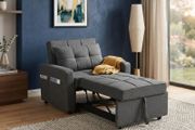 New Arrival, Grey 1 Seater Sofa Bed, Pabs
