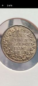 1813 George III, Irish 10p silver