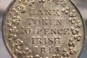 1813 George III, Irish 10p silver