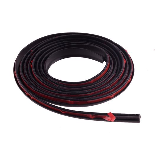 2M T-Shape Dustproof Car Front Left Right Door Sealing Strip Hood Trunk Edge Moulding Trim Weatherstrip Black Rubber Universal