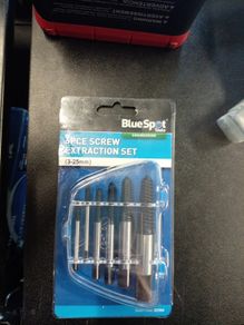 6 pce screw extraction set