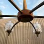 large vintage Danish chandelier c1970s Image 9