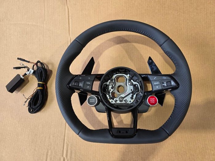 Leather Steering Wheel For Audi Tt Ttrs Tts R8 Rs4 Rs5 Rs6 Rs3 Rs7 S6 S7 S8 S1