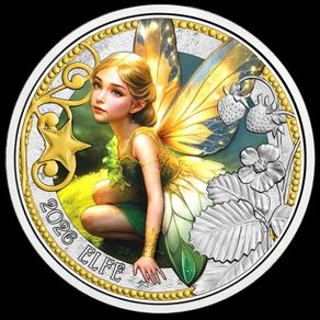 Austria 3 Euro Coin 2026 - The Elf. Magical and Mythical Creatures Series. Uncirculated.