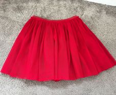 Next girl tulle red skirt 6 years 116cm