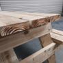 Hand crafted,pre=treated,solid wood picnic benches. Image 5