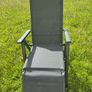 Quartz Grey Reclining Garden Chair Image 3