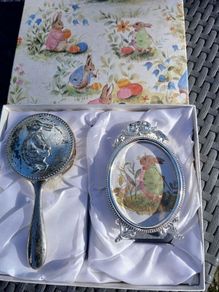 Vintage Brush/Photoframe Set