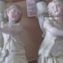 2 antique candle holder  figurine of tennis players date 1890 Image 3