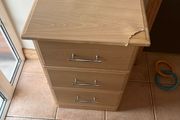 3 drawer bed side locker
