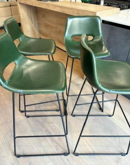 faux leather stools (4)